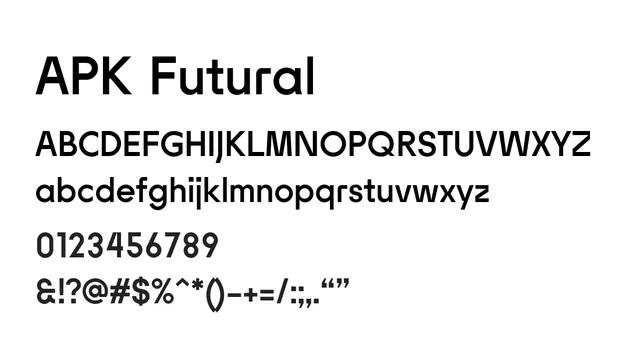 APK Futural, modern, geometric