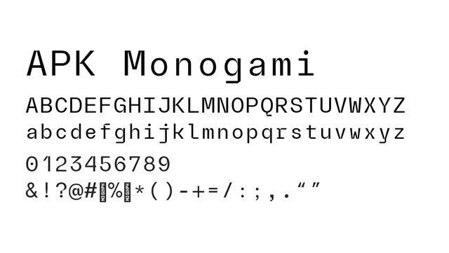 APK Monogami, technical, modern