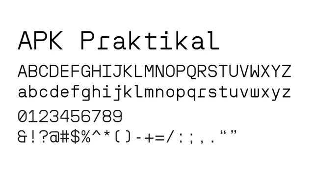 APK Praktikal, technical, minimal