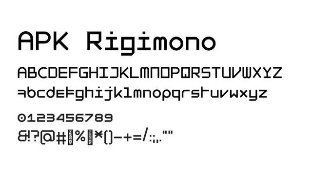 APK Rigimono, technical, geometric