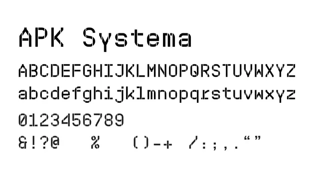 APK Systema, technical, geometric