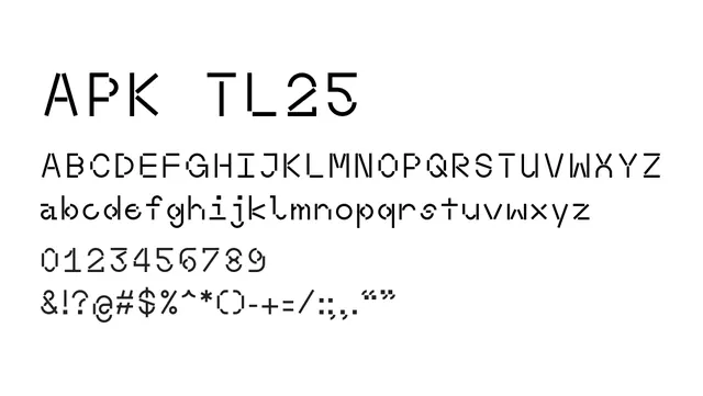 APK TL25, modern, playful