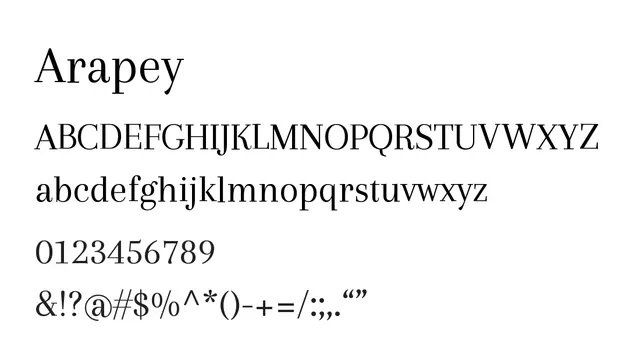 Arapey, elegant, classical