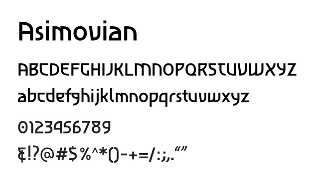 Asimovian, modern, clean