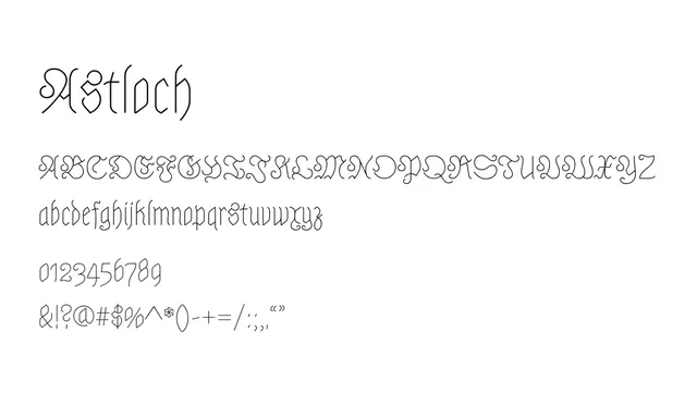 Astloch, elegant, flowing