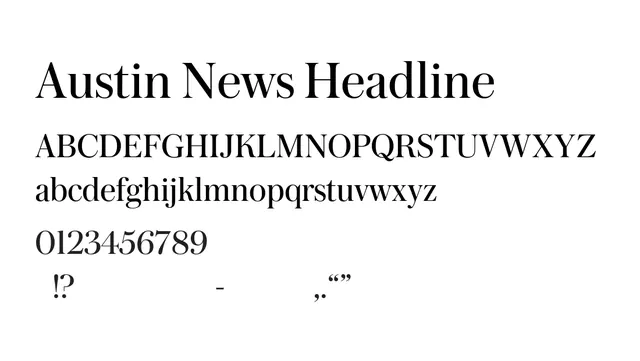 Austin News Headline, elegant, editorial