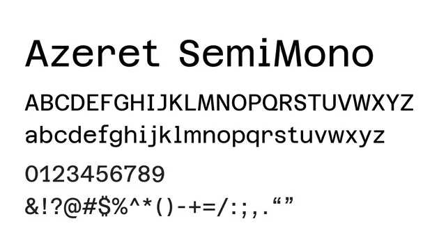 Azeret SemiMono, modern, geometric