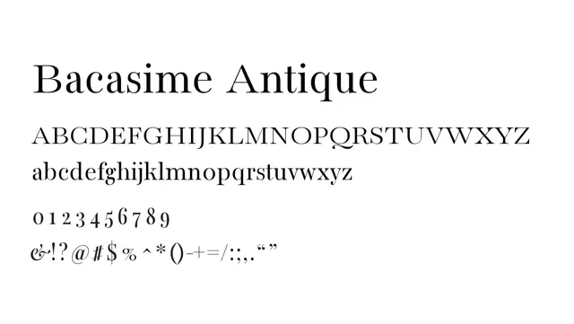 Bacasime Antique, classic, elegant
