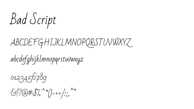 Bad Script, elegant, personal