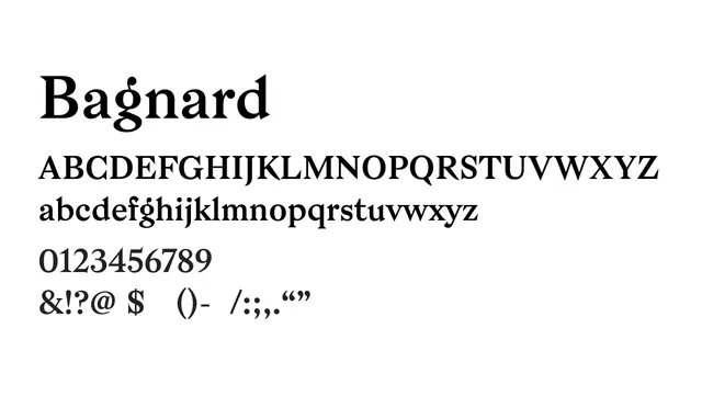 Bagnard, classic, bold