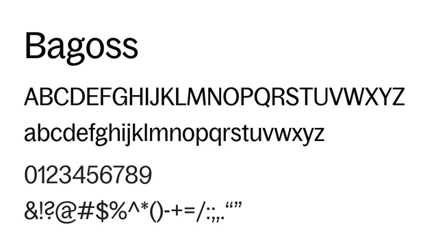 Bagoss, modern, clean