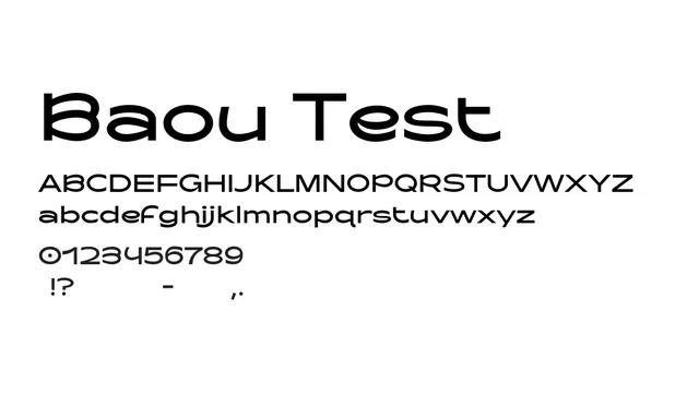 Baou Test, bold, modern