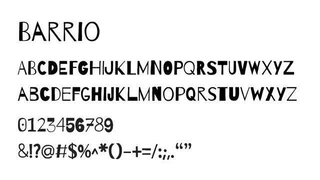 Barrio, bold, geometric