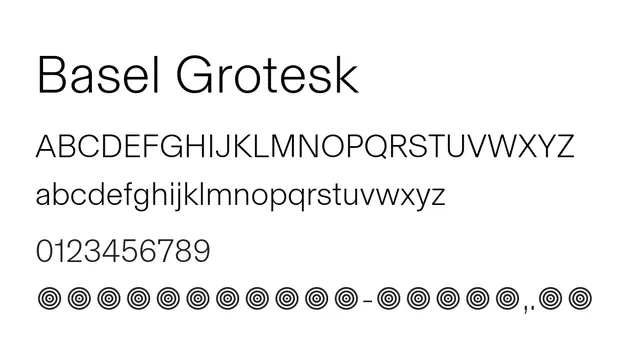 Basel Grotesk, statement, geometric