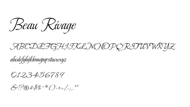 Beau Rivage, elegant, flowing