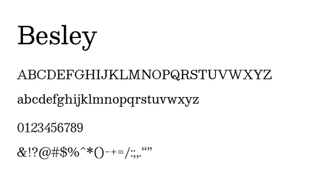 Besley, elegant, classic