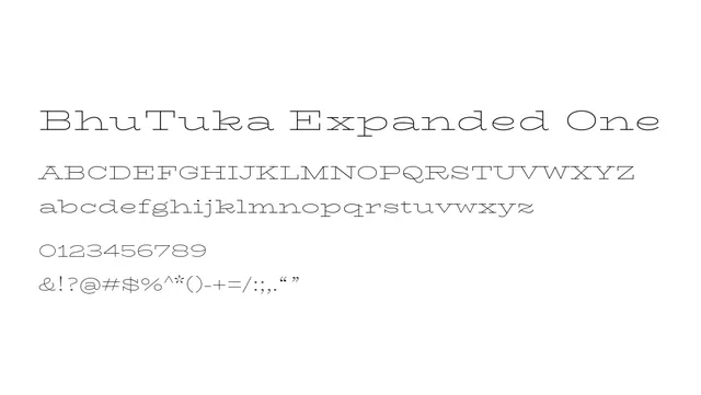 BhuTuka Expanded One, minimalist, clean