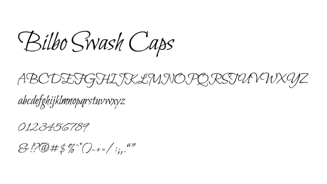 Bilbo Swash Caps, elegant, flowing