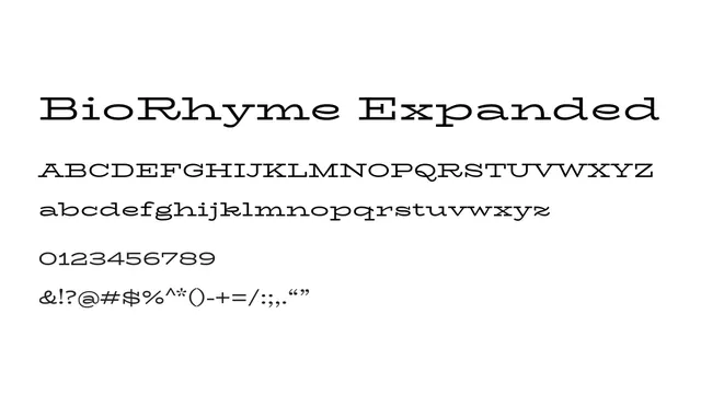 BioRhyme Expanded, modern, geometric