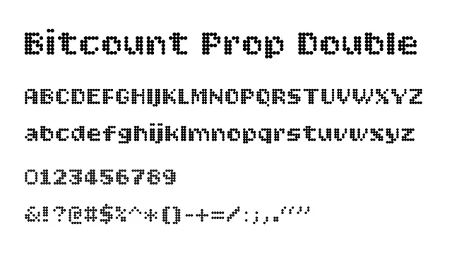 Bitcount Prop Double, retro, pixelated
