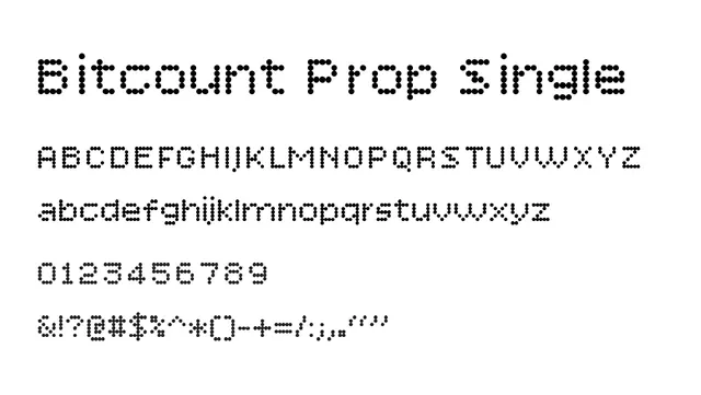 Bitcount Prop Single, retro, pixelated