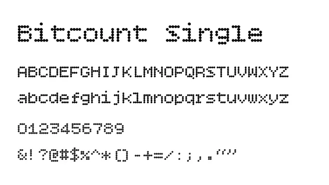 Bitcount Single, geometric, playful