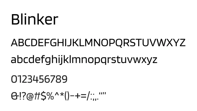 Blinker, clean, modern