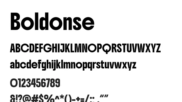Boldonse, bold, geometric