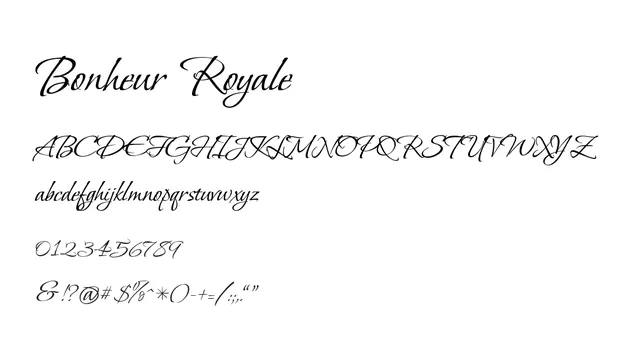 Bonheur Royale, elegant, flowing