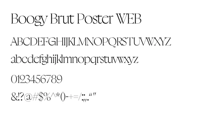 Boogy Brut Poster WEB, elegant, sophisticated