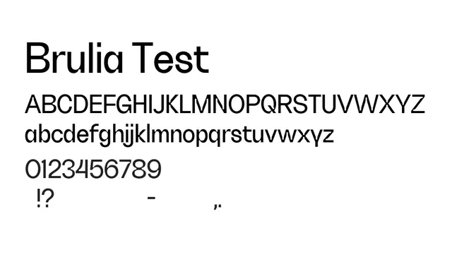Brulia Test, modern, geometric
