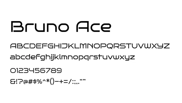 Bruno Ace, futuristic, bold