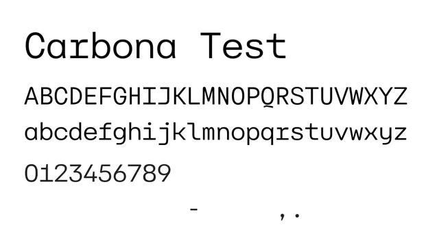 Carbona Test, technical, modern