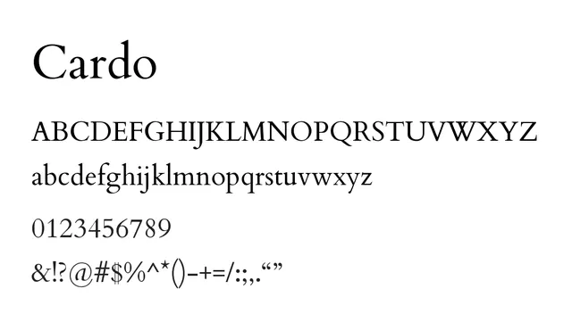 Cardo, elegant, refined