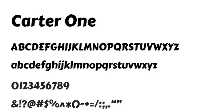 Carter One, bold, energetic