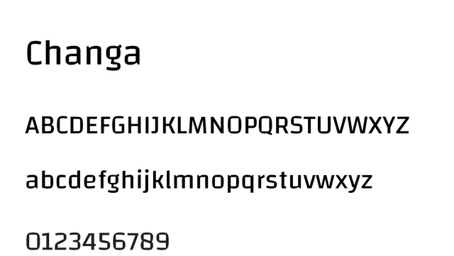 Changa, modern, clean