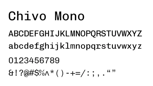 Chivo Mono, warm, friendly