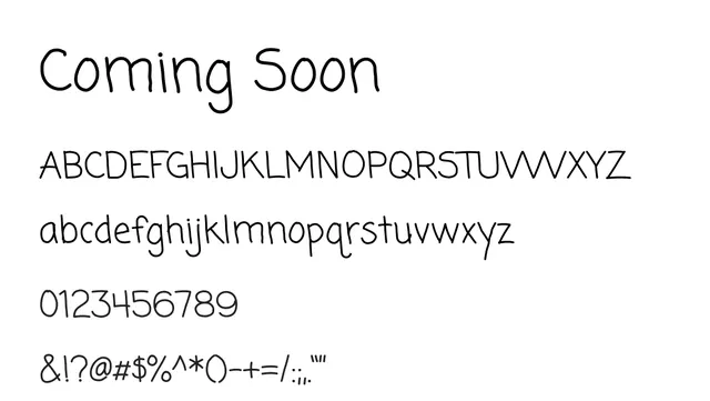 Coming Soon, elegant, personal