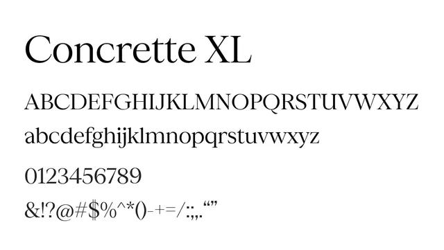 Concrette XL, clean, modern