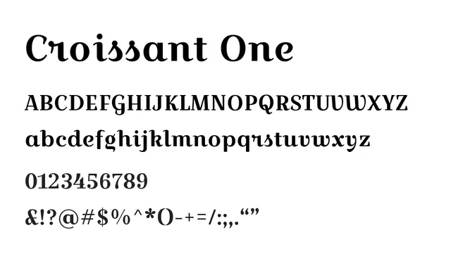 Croissant One, playful, distinctive