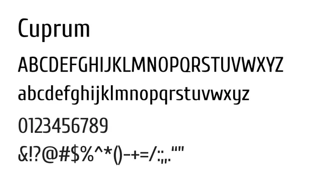Cuprum, modern, clean
