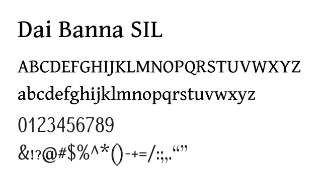 Dai Banna SIL, elegant, refined