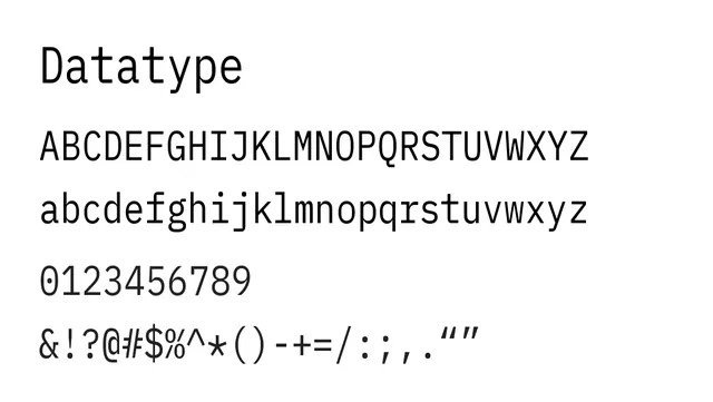 Datatype, technical, neutral