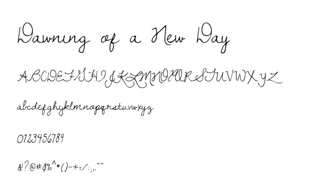 Dawning of a New Day, elegant, flowing