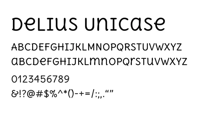 Delius Unicase, playful, casual