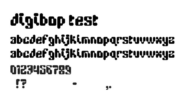 DigiBop Test, playful, modern
