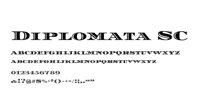 Diplomata SC, bold, dramatic