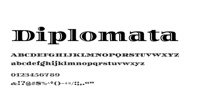 Diplomata, bold, dramatic
