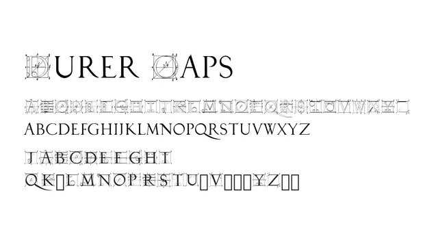Durer Caps, classical, ornamental