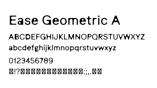Ease Geometric A, modern, geometric